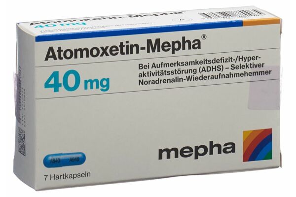Atomoxetin-Mepha caps 40 mg 7 pce