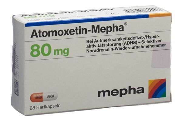 Atomoxetin-Mepha Kaps 80 mg 28 Stk