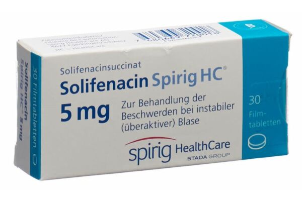 Solifenacin Spirig HC Filmtabl 5 mg 30 Stk
