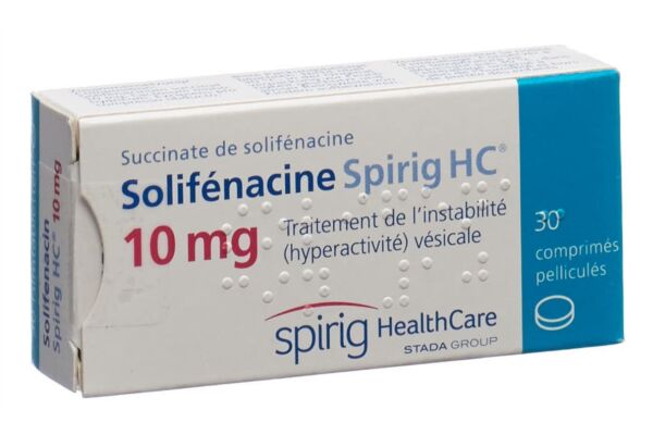 Solifénacine Spirig HC cpr pell 10 mg 30 pce