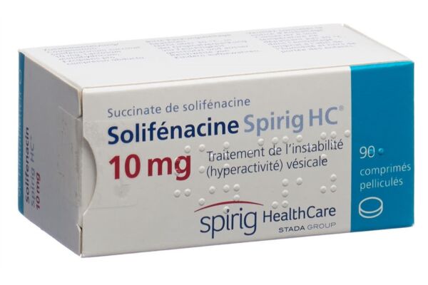 Solifénacine Spirig HC cpr pell 10 mg 90 pce