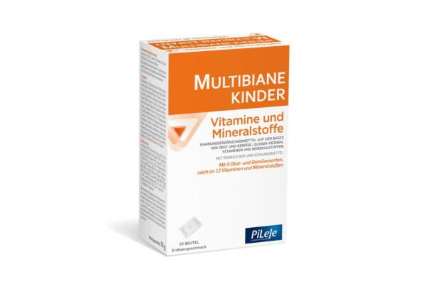 MULTIBIANE Kinder Vitamine und Mineralstoffe Plv Btl 20 Stk