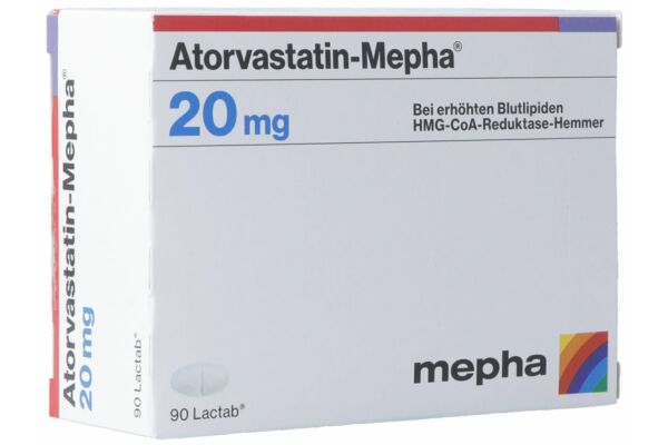Atorvastatin-Mepha Lactab 20 mg 90 pce