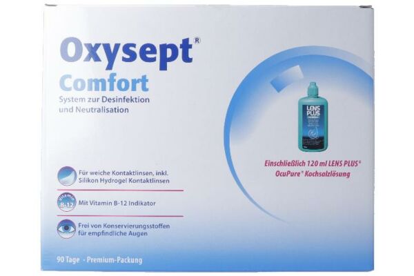 Oxysept Comfort sol + LPOP 3 x 300 ml
