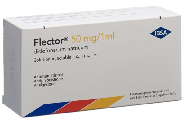 Flector Inj Lös 50 mg/1ml Fertigspritze s.c./i.m./i.v. 3 Stk