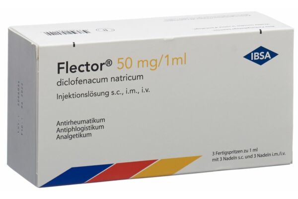 Flector Inj Lös 50 mg/1ml Fertigspritze s.c./i.m./i.v. 3 Stk