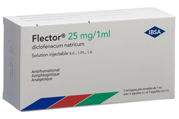 Flector Inj Lös 25 mg/1ml Fertigspritze s.c./i.m./i.v. 3 Stk