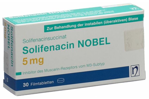 Solifenacin NOBEL Filmtabl 5 mg 30 Stk