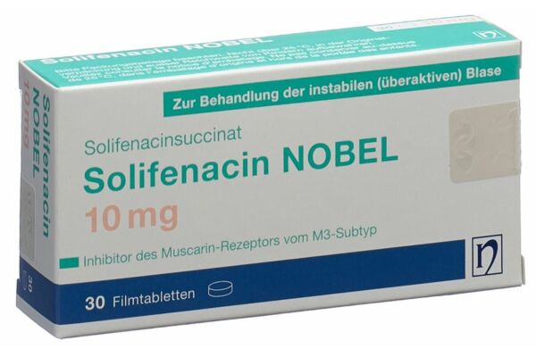 Solifenacin NOBEL Filmtabl 10 mg 30 Stk