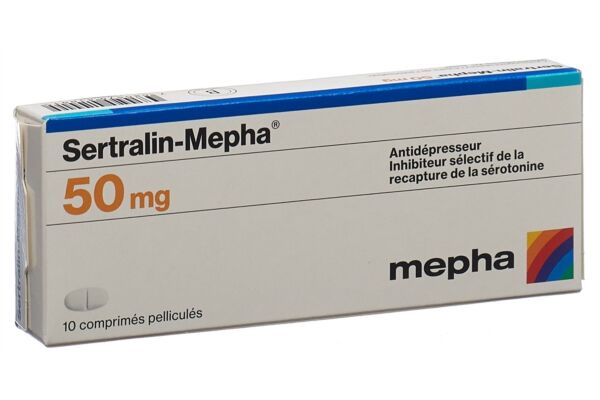Sertralin-Mepha Filmtabl 50 mg 10 Stk