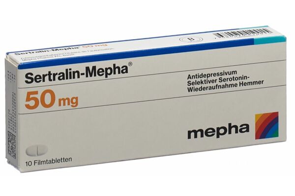 Sertralin-Mepha cpr pell 50 mg 10 pce