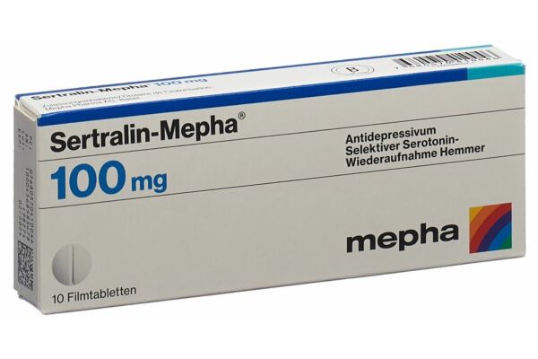 Sertralin-Mepha Filmtabl 100 mg 10 Stk