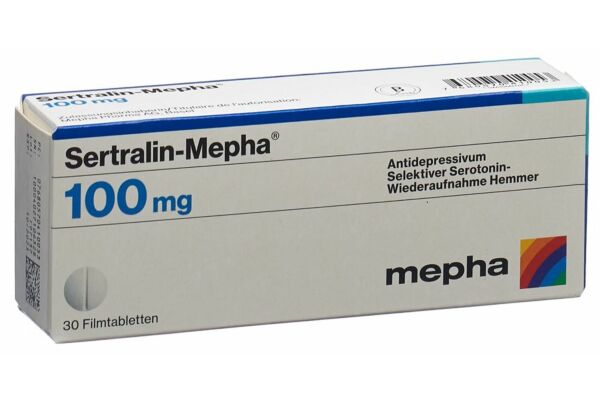 Sertralin-Mepha cpr pell 100 mg 30 pce
