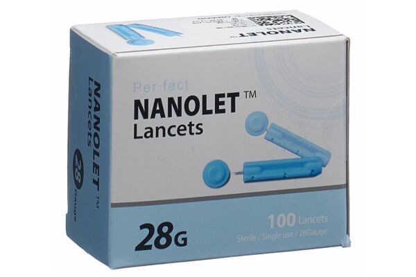 NANOLET Lancets 28G Box 100 Stk