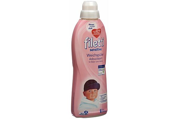 Filetti sensitive Weichspüler 36 Waschgänge Fl 0.9 lt