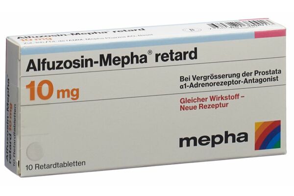 Alfuzosin-Mepha retard Ret Tabl 10 mg 10 Stk