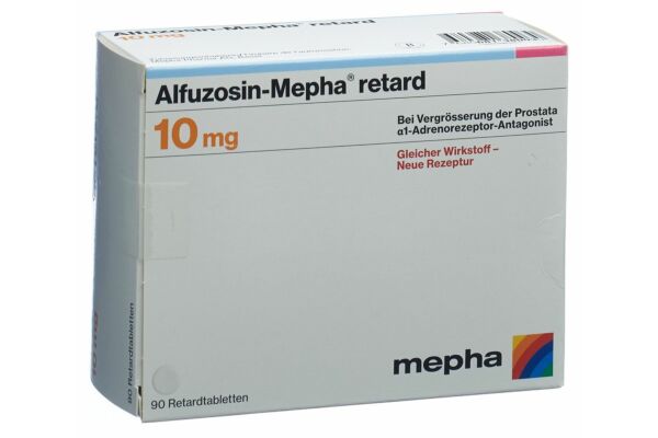 Alfuzosin-Mepha retard cpr ret 10 mg 90 pce