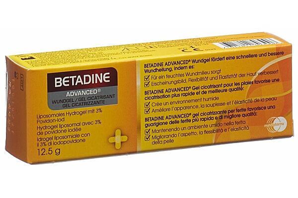 Betadine Advanced gel cicatrisant tb 12.5 g