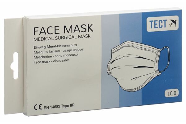 TECT masques médicaux type IIR 10 pce