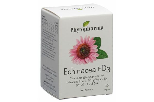 Phytopharma Echinacea + Vitamin D3 Kaps Ds 60 Stk