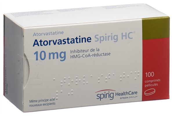 Atorvastatin Spirig HC Filmtabl 10 mg 100 Stk