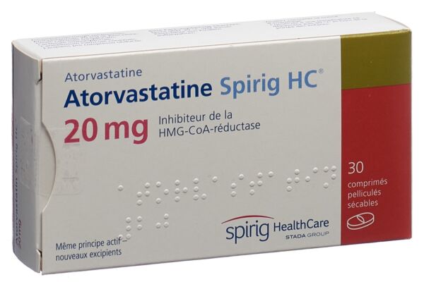 Atorvastatine Spirig HC cpr pell 20 mg 30 pce