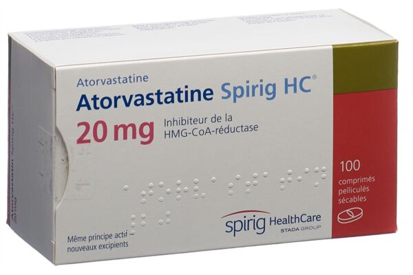 Atorvastatin Spirig HC Filmtabl 20 mg 100 Stk