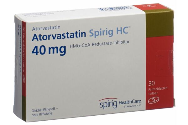 Atorvastatin Spirig HC Filmtabl 40 mg 30 Stk