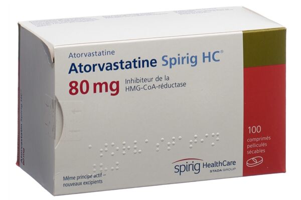 Atorvastatine Spirig HC cpr pell 80 mg 100 pce