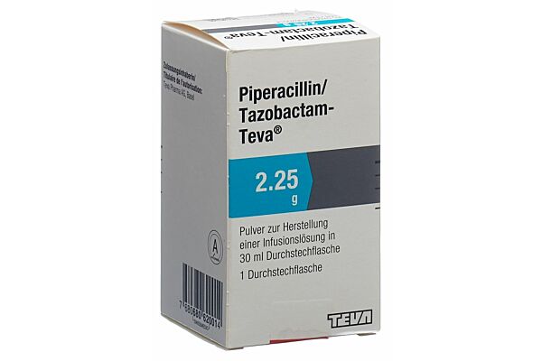 Piperacillin/Tazobactam-Teva subst sèche 2.25 g flac