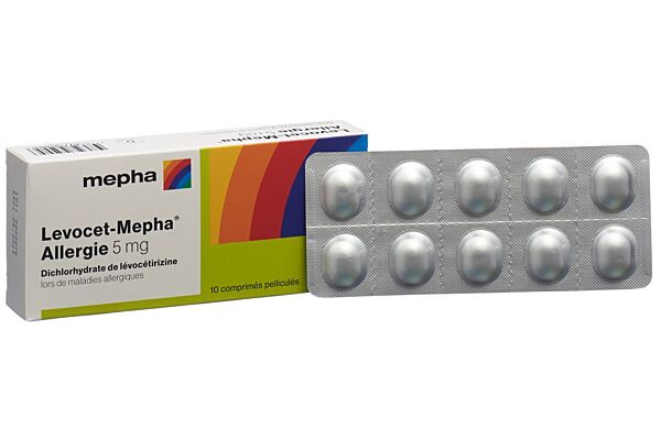 Levocet-Mepha Allergie cpr pell 5 mg 10 pce