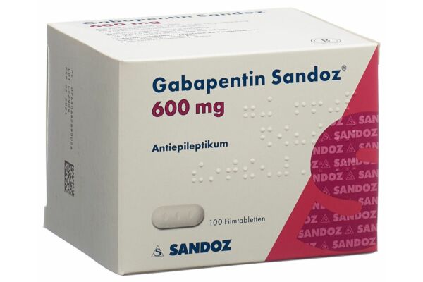 Gabapentine Sandoz cpr pell 600 mg 100 pce