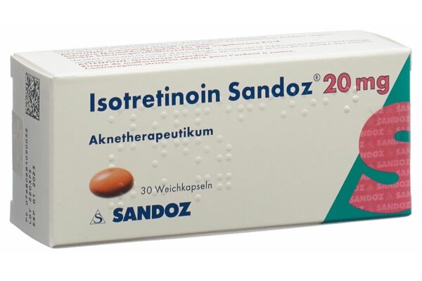 Isotretinoin Sandoz caps moll 20 mg 30 pce