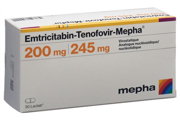 Emtricitabin-Tenofovir-Mepha cpr pell 200/245 mg 30 pce