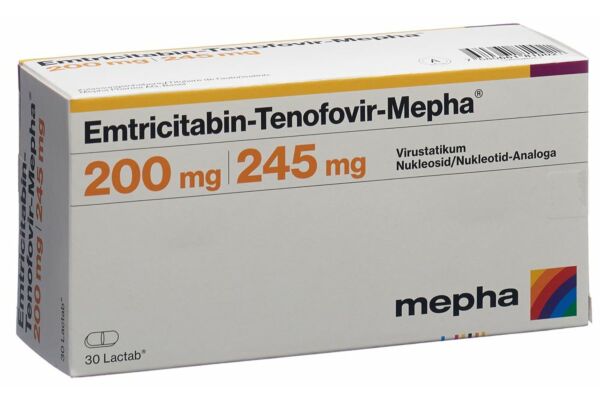 Emtricitabin-Tenofovir-Mepha Filmtabl 200/245 mg 30 Stk