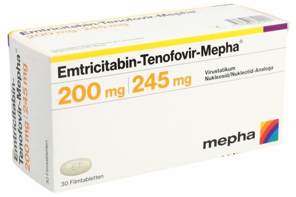 Emtricitabin-Tenofovir-Mepha Filmtabl 200/245 mg 30 Stk