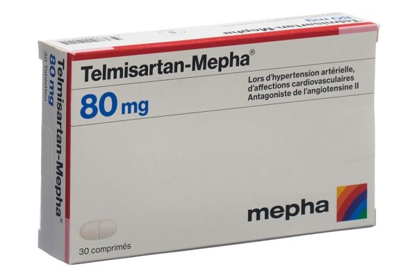 Telmisartan-Mepha Tabl 80 mg 30 Stk