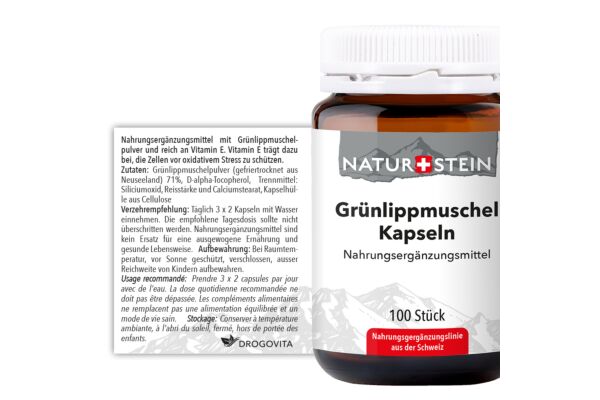 Naturstein Grünlippmuschel Kaps Glasfl 100 Stk