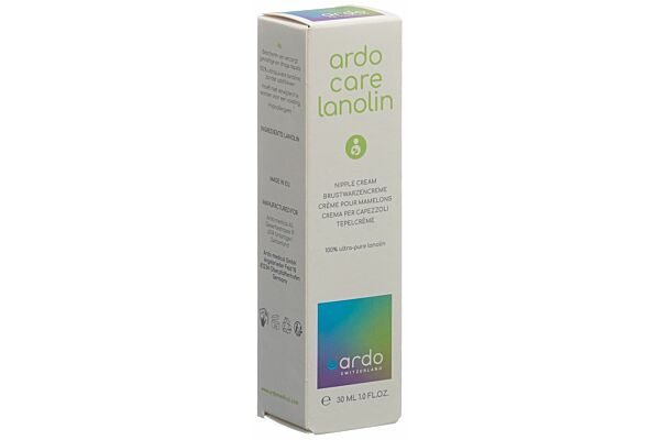 Ardo CARE LANOLIN crème pour mamelons allemand/français/italien/néerlandais/anglais tb 30 ml