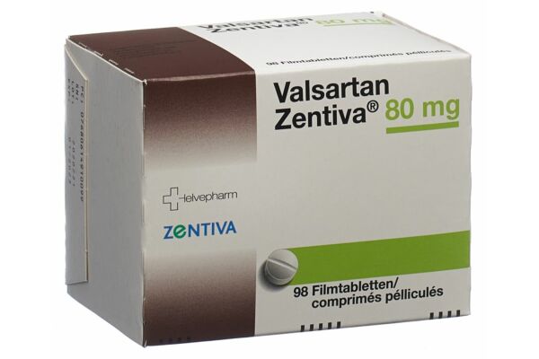 Valsartan Zentiva Filmtabl 80 mg 98 Stk