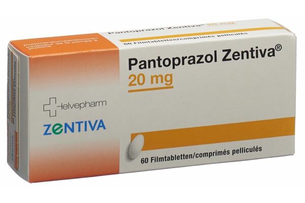 Pantoprazol Zentiva Filmtabl 20 mg 60 Stk