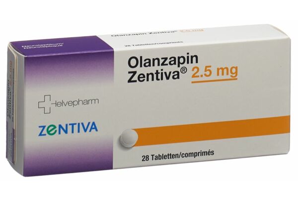Olanzapin Zentiva Tabl 2.5 mg 28 Stk