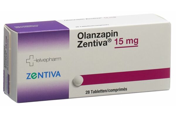 Olanzapin Zentiva Tabl 15 mg 28 Stk