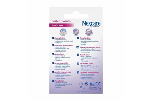 3M Nexcare pansements ampoules 2 tailles assorties 6 pce