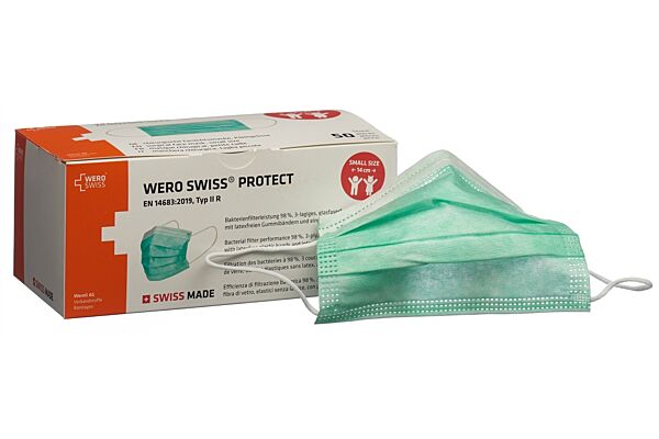 WERO SWISS Protect Maske Typ IIR Small Size Box 50 Stk