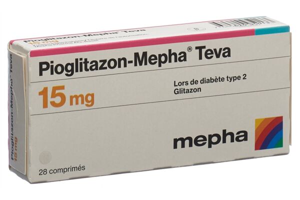 Pioglitazon-Mepha Teva cpr 15 mg 28 pce