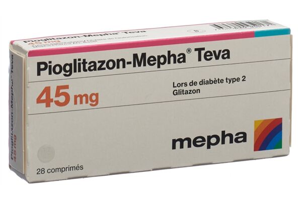 Pioglitazon-Mepha Teva cpr 45 mg 28 pce