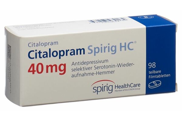 Citalopram Spirig HC Filmtabl 40 mg 98 Stk
