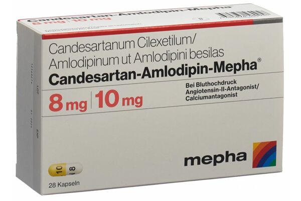 Candesartan-Amlodipin-Mepha caps 8mg/10 mg 28 pce