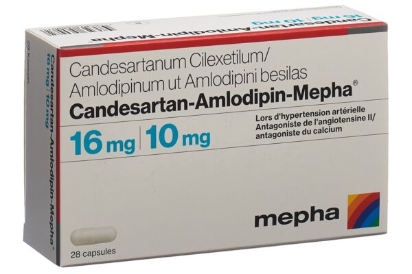 Candesartan-Amlodipin-Mepha Kaps 16mg/10mg 28 Stk